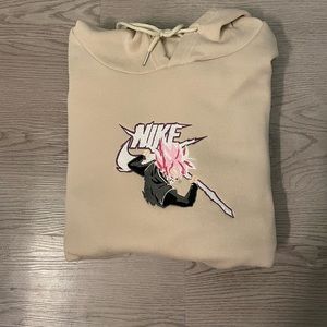 Goku Black staff cream hoodie Dragon ball super